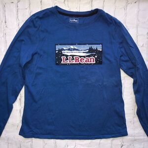 𝅺nwot Womens XSmall Petite LL Bean LS Graphic Shirt